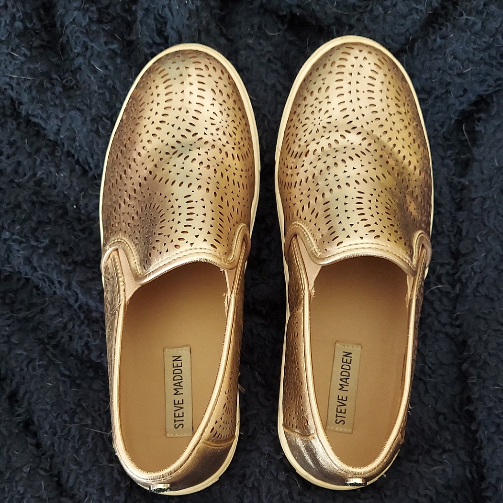 Steve Madden Metallic Gold Women's Sneakers